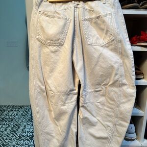 Beige Casual Pants